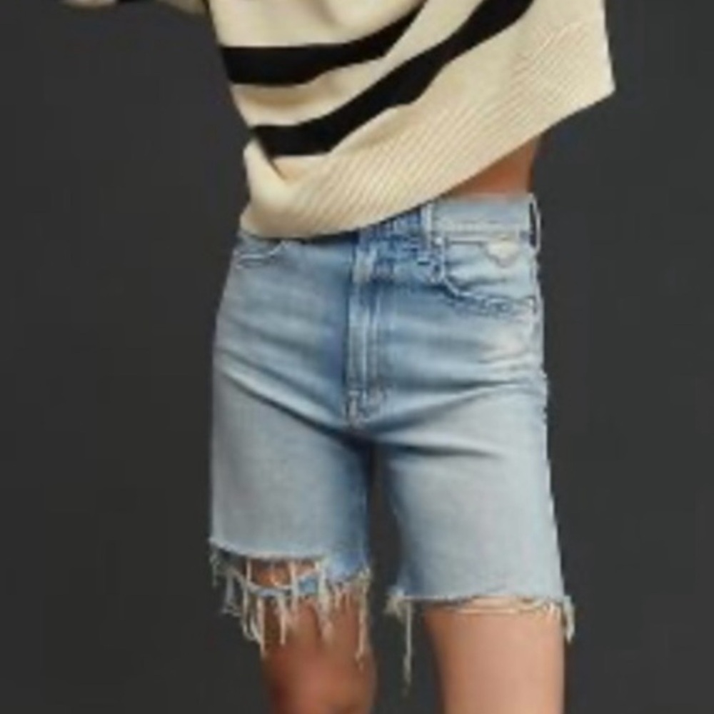 MOTHER High Waisted Smokin’ Fray Shorts NWT